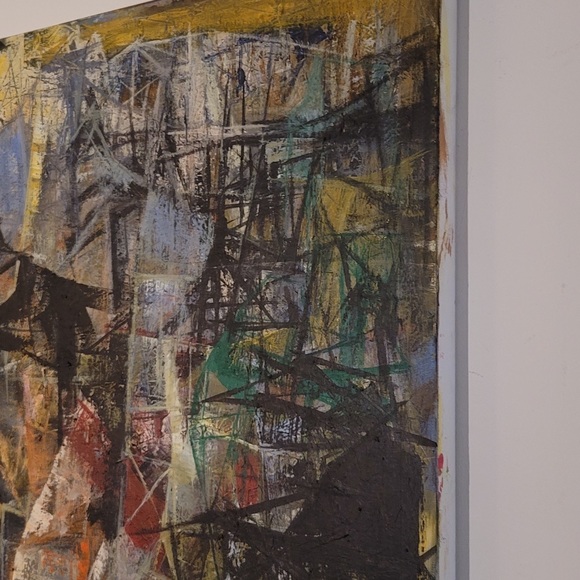 Dos Besós Original Wall Fine Contemporary Art on Canvas - Picture 4 of 4